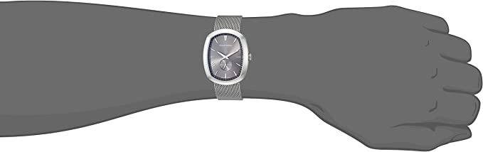 Philip Stein Men’s Modern Stainless Steel Swiss-Quartz Watch with Stainless-Steel Strap, Silver, 22 (Model: 72-CPLT-MSS)