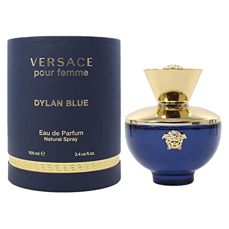 Versace Dylan Blue Pour Femme for Women Eau De Parfum Spray, 3.4 Oz