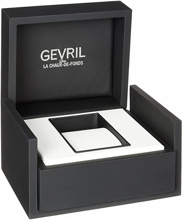 Gevril 48600N Men’s Yorkville Swiss Automatic Watch, Canvas Strap with Tang Buckle