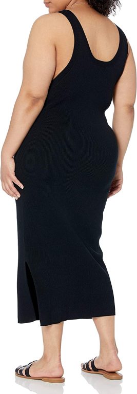 The Drop Women’s Yasmin Rib Midi Sweater Tank Dress