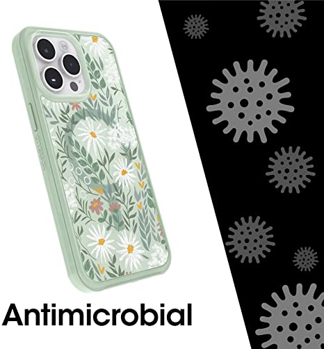 OtterBox SYMMETRY SERIES+ CLEAR Antimicrobial Case with MagSafe for iPhone 14 Pro Max (ONLY) – SAGE ADVICE (Green)