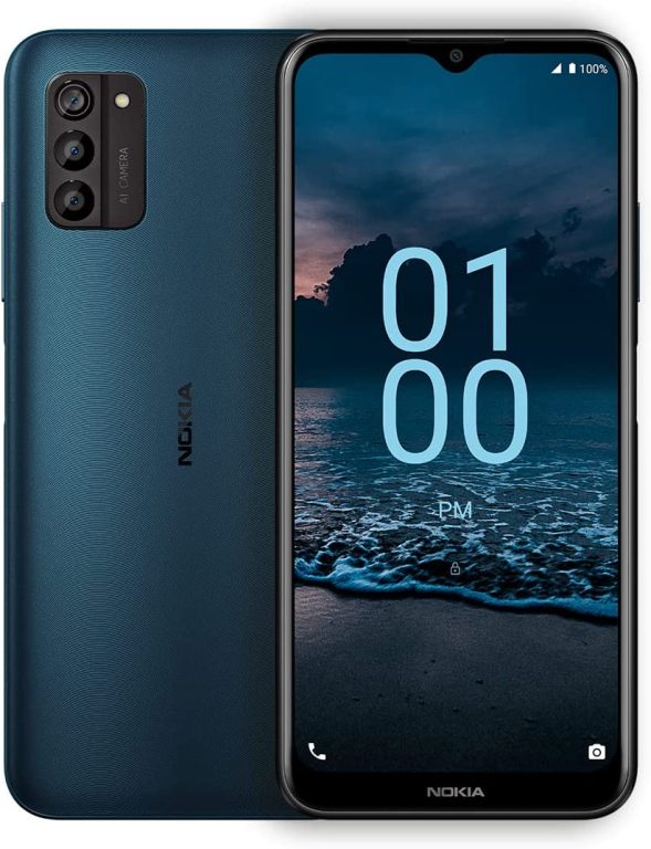 Nokia G100 | Verizon, T-Mobile, AT&T | Android 12 | Unlocked Smartphone | 2-Day Battery | US Version | 3/32GB | 6.52-Inch Screen | 13MP Triple Camera | Polar Night