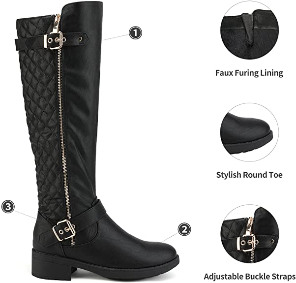 DREAM PAIRS Women’s Knee High Riding Boots