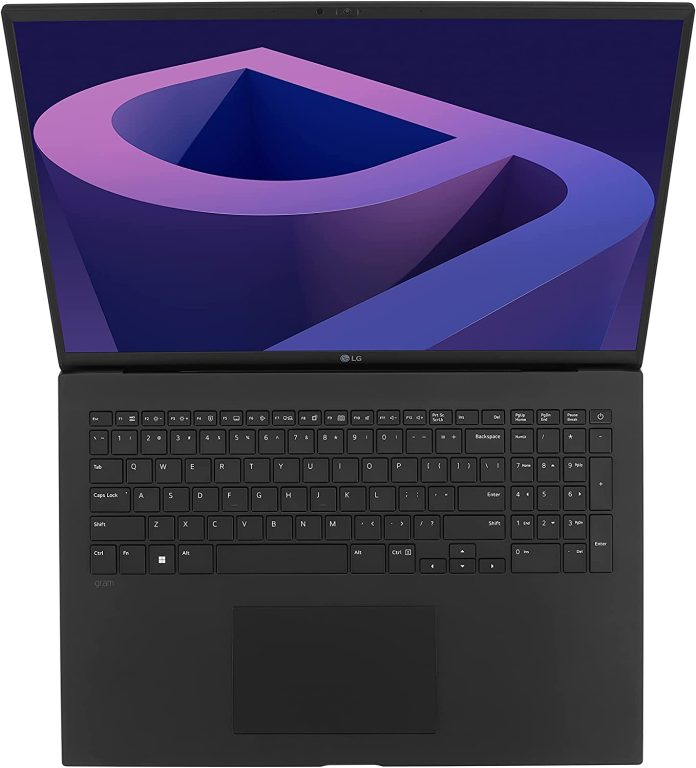 LG gram (2022) 17Z90Q Ultra Lightweight Laptop, 17″ (2560 x 1600) IPS Display, Intel Evo 12th Gen i7 1260P Processor, 16GB LPDDR5, 1TB NVMe SSD, FHD Webcam, WiFi 6E, Thunderbolt 4, Windows 11, Black