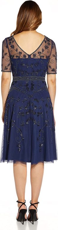 Adrianna Papell Women’s Beaded Midi Dress