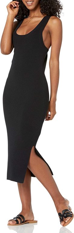 The Drop Women’s Yasmin Rib Midi Sweater Tank Dress