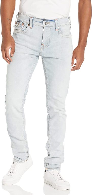 True Religion Men’s Rocco Skinny Fit Jean with Back Flap Pockets