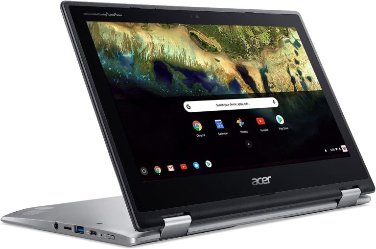 Acer Chromebook Spin 11 CP311-1H-C5PN Convertible Laptop, Celeron N3350, 11.6″ HD Touch, 4GB DDR4, 32GB eMMC, Google Chrome