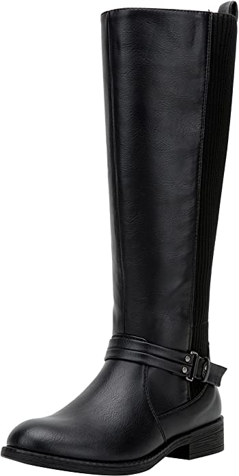 Vepose Women’s 955 Knee High Boots Comfort Tall Knitted Riding Boots