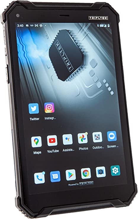 TRIPLTEK 8″ PRO (4G LTE, 256GB) Ultra Bright 1200 nits, 8GB RAM, Android 10, Long Battery Life 12200mAh, Rugged Military Construction, Waterproof IP68, Brightest Tablet/Phone on The Market