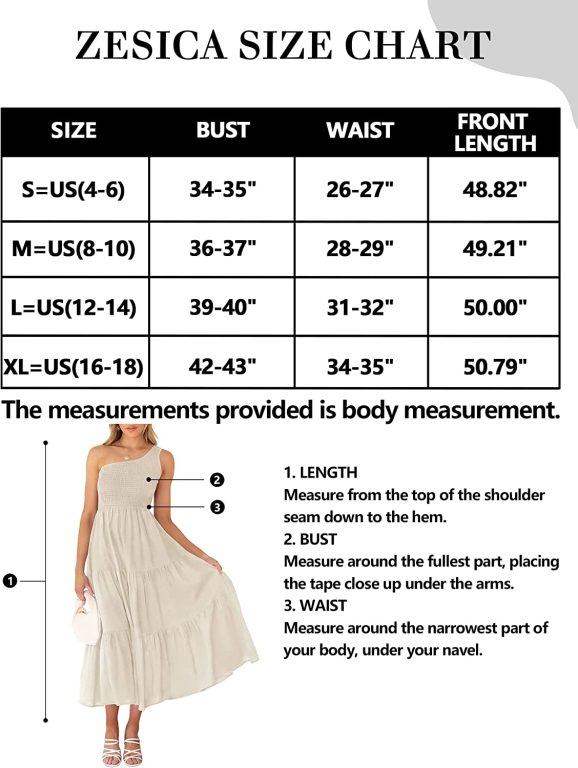 ZESICA Women’s 2023 Bohemian Summer Floral Print One Shoulder Sleeveless Smocked Ruffle Tiered Beach Long Midi Dress