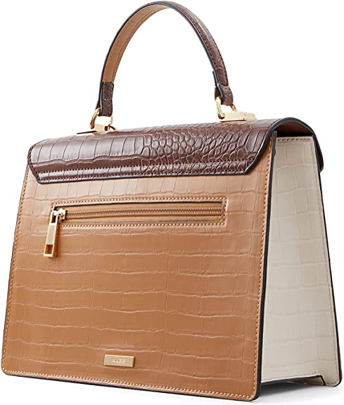 ALDO Women’s Clairlea Top Handle Bag, Medium Brown