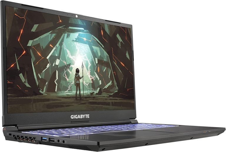 GIGABYTE G5 KF: 15.6″ FHD 1920×1080 144Hz, NVIDIA GeForce RTX 4060 Laptop GPU, Intel Core i5-12500H, 8GB DDR4 RAM, 512G SSD, Win11 Home (G5 KF-E3US333SH) Black