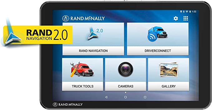 Rand McNally TND Tablet 85 8-inch GPS Truck Navigator with Built-in Dash Cam, Easy-to-Read Display and Custom Truck Routing