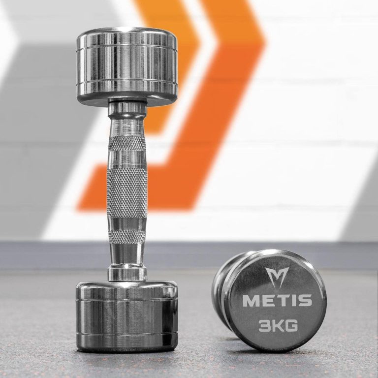 METIS Chrome Dumbbell Weights [Pair] – Pair of Dumbbell Hand Weights [2lb – 22lb] | Exercise & Fitness Dumbbells | Steel Weights Dumbbells Set |…