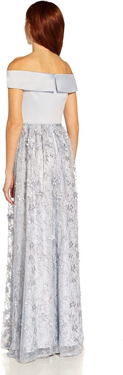 Adrianna Papell Women’s Floral Embroidery Gown