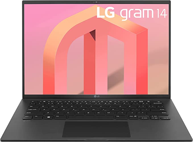 LG gram (2022) 14Z90Q Ultra Lightweight Laptop, 14″ (1920 x 1200) IPS Display, Intel Evo 12th Gen i7 1260P Processor, 16GB LPDDR5, 512GB NVMe SSD, FHD Webcam, WiFi 6E, Thunderbolt 4, Windows11