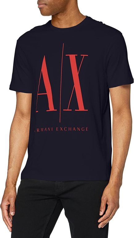 Crewneck t-shirt that includes large Armani Exchange logo from the 90’s.