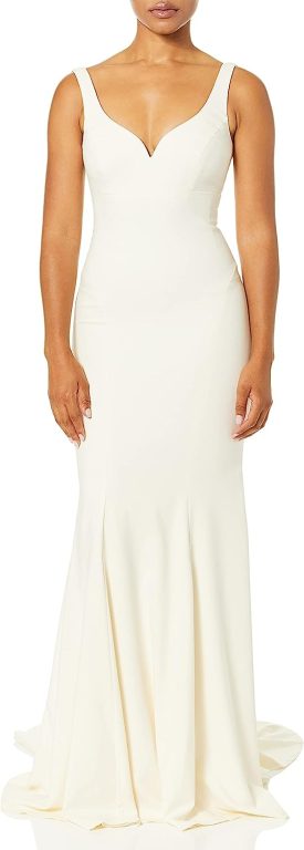 Nicole Miller Women’s Abigail Stretch Twill Gown