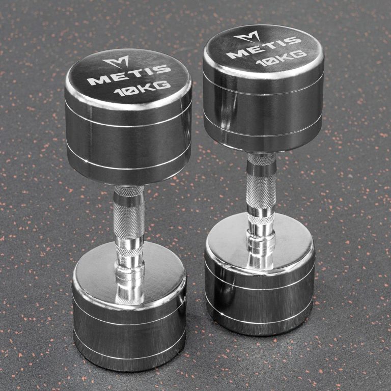 METIS Chrome Dumbbell Weights [Pair] – Pair of Dumbbell Hand Weights [2lb – 22lb] | Exercise & Fitness Dumbbells | Steel Weights Dumbbells Set |…