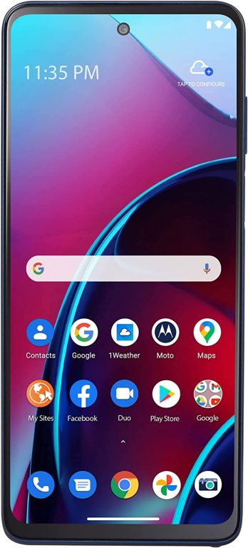 Total by Verizon Motorola Moto g Stylus, 128GB, Blue – Prepaid Smartphone (Locked)