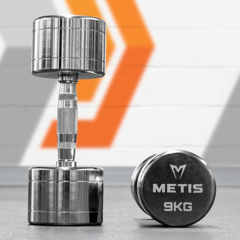 METIS Chrome Dumbbell Weights [Pair] – Pair of Dumbbell Hand Weights [2lb – 22lb] | Exercise & Fitness Dumbbells | Steel Weights Dumbbells Set |…