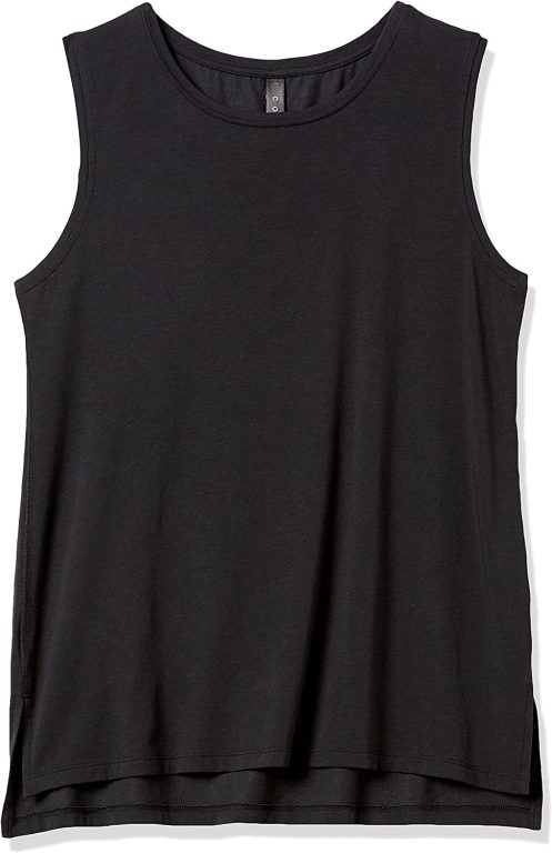 Amazon Essentials Women’s Soft Cotton Standard-Fit Full-Coverage Sleeveless Yoga Tank (Available in Plus Size)