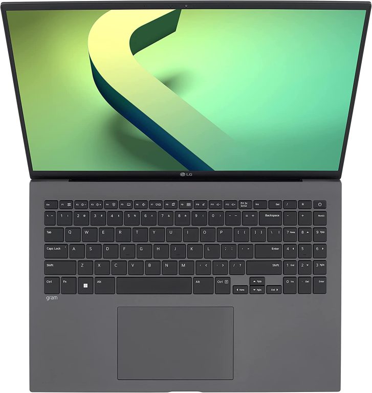 LG Gram (2022) 16Z90Q Ultra Lightweight Laptop, 16″ (2560 x 1600) IPS Display, Intel i7 1260P CPU, NVIDIA RTX2050 GPU, 16GB RAM, 1TB NVMe SSD, FHD Webcam, WiFi 6E, Thunderbolt 4, Windows 11, Gray