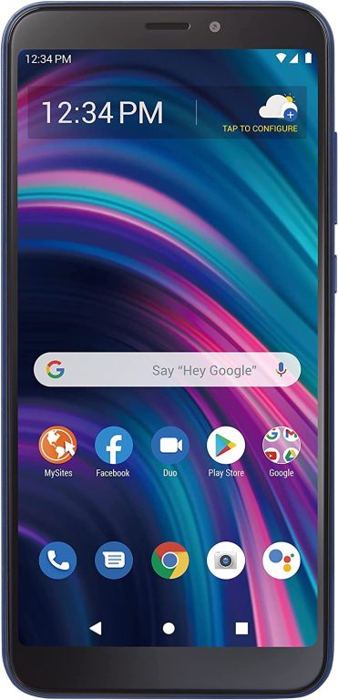 Total by Verizon BLU View 3, 32GB, Blue – Prepaid Smartphone (Locked)