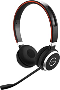 Jabra Evolve 65 UC Stereo – Includes Link 370 USB Adapter – Bluetooth Headset with Industry-Leading Wireless Performance, Passive Noise Cancellation, All Day Battery, Stereo Speaker, Model: 6599-829-409