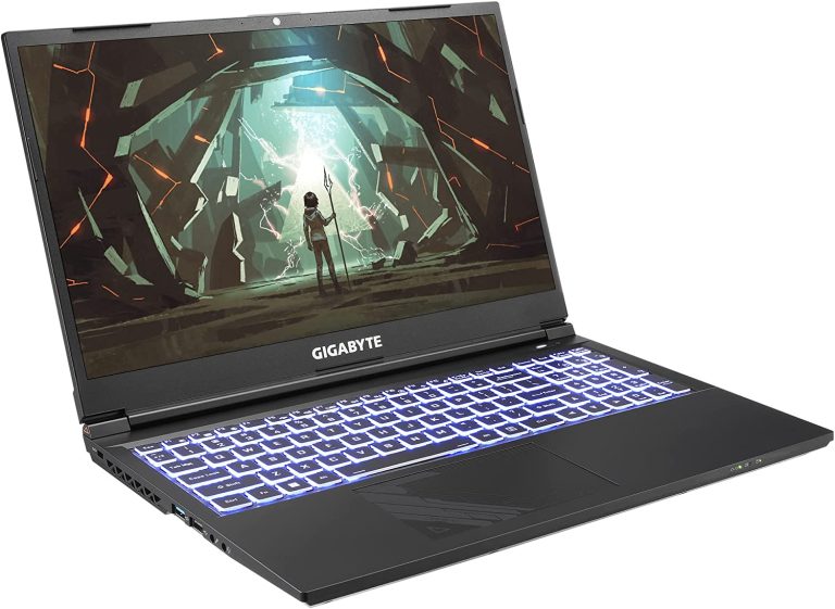 GIGABYTE G5 KF: 15.6″ FHD 1920×1080 144Hz, NVIDIA GeForce RTX 4060 Laptop GPU, Intel Core i5-12500H, 8GB DDR4 RAM, 512G SSD, Win11 Home (G5 KF-E3US333SH) Black