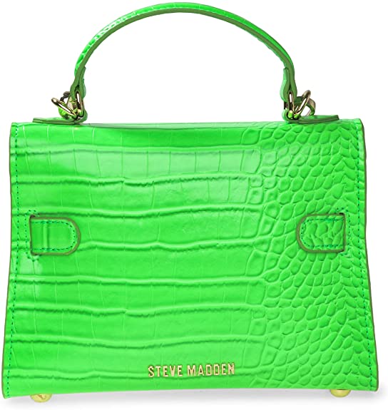 Steve Madden Steve Mdden DIGNIFY Croco Top Handle Bag, Lime