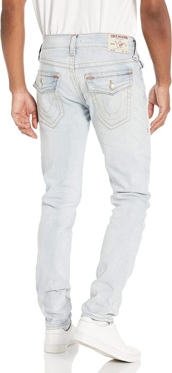 True Religion Men’s Rocco Skinny Fit Jean with Back Flap Pockets