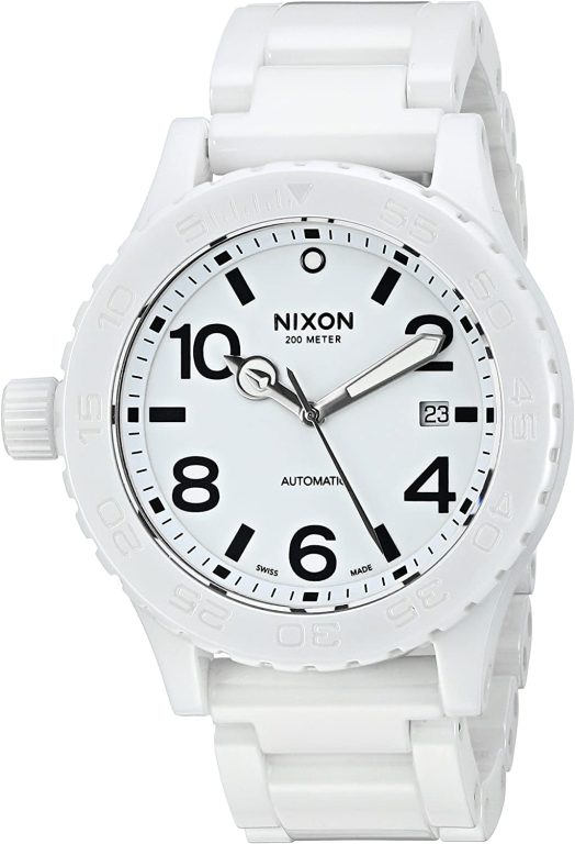 Nixon Men’s A148-126 Ceramic 42-20 Automatic White Dial Bracelet Watch