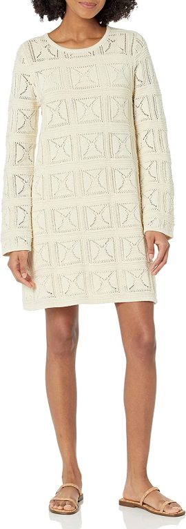 The Drop Women’s Laney Crochet Micro Mini Dress