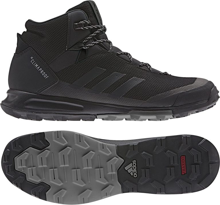 adidas Men’s High Rise Hiking Boots, Black (Negbas/Negbas/Gricua), 7.5 UK