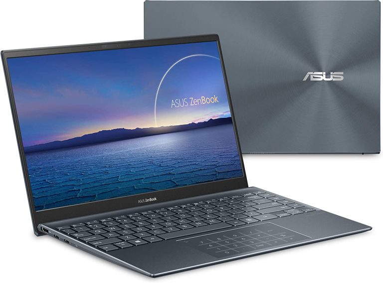 ASUS ZenBook 14 Ultra-Slim Laptop 14” FHD Display, AMD Ryzen 9 5900HX CPU, Radeon Vega 7 Graphics, 16GB RAM, 1TB PCIe SSD, NumberPad, Windows 11 Pro, Pine Grey, UM425QA-XH99