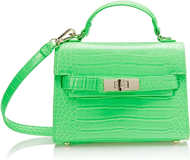 Steve Madden Steve Mdden DIGNIFY Croco Top Handle Bag, Lime