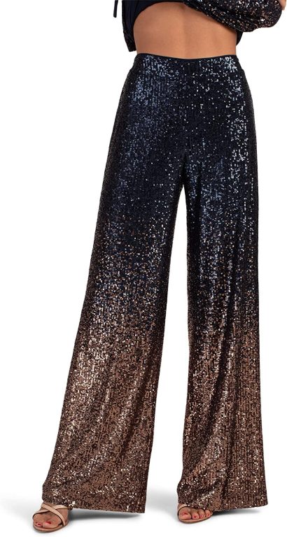 Trina Turk Women’s Wide Leg Sequin Pant