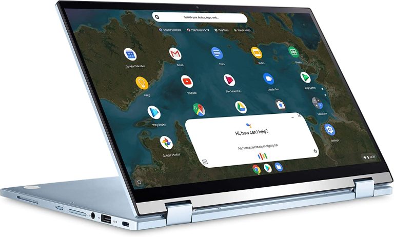 ASUS Chromebook Flip C433 2 in 1 Laptop, 14″ Touchscreen FHD NanoEdge Display, Intel Core m3-8100Y Processor, 8GB RAM, 64GB eMMC Storage, Backlit Keyboard, Silver, Chrome OS, C433TA-AS384T