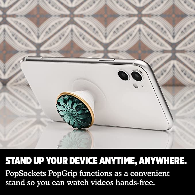 ​​​​PopSockets: Phone Grip with Expanding Kickstand, for Phone – Deco Sea Foam