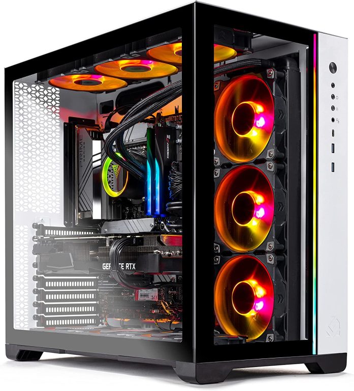 Skytech Prism II Gaming PC Desktop – INTEL Core i9 12900K 3.2 GHz, RTX 3090, 1TB NVME Gen4 SSD, 32G DDR5 RGB, 850W GOLD PSU, 360mm AIO, AC Wi-Fi, Windows 10 Home 64-bit