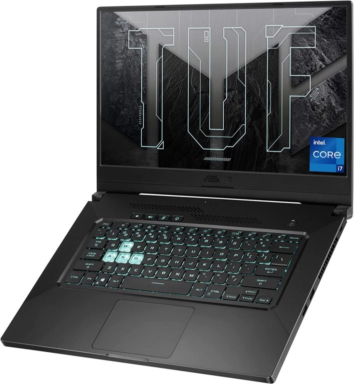 ASUS TUF Dash 15 (2021) Ultra Slim Gaming Laptop, 15.6″ 144Hz FHD, GeForce RTX 3050 Ti, Intel Core i7-11370H, 8GB DDR4, 512GB PCIe NVMe SSD, Wi-Fi 6, Windows 10, Eclipse Grey Color, TUF516PE-AB73