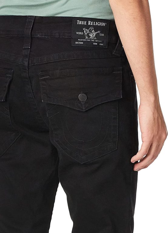 True Religion Men’s Rocco Flap Black Sn 32 Inseam