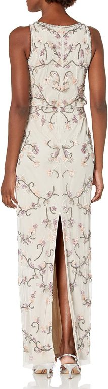 Adrianna Papell Women’s Beaded Long Dress