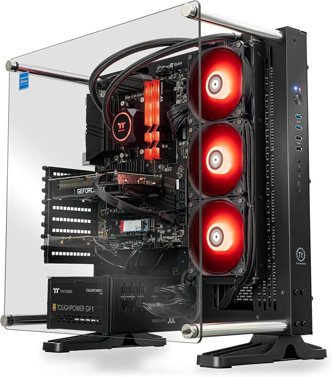 Thermaltake Shadow 370 v2 AIO Liquid Cooled Gaming PC (AMD Ryzen™ 5 5600X 6-core, DDR4 3600Mhz 16GB RGB Memory, NVIDIA® GeForce RTX™ 3070, 1TB NVMe M.2, WiFi,Win 10 Home) P3BK-B550-37S-LCS