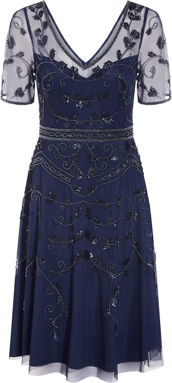 Adrianna Papell Women’s Beaded Midi Dress