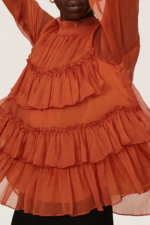 Adam Lippes Collective RTR Design Collective Tiered Ruffle Top