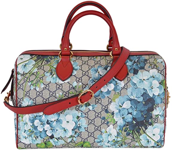 Gucci Women’s GG Supreme BLOOMS Convertible Boston Bag