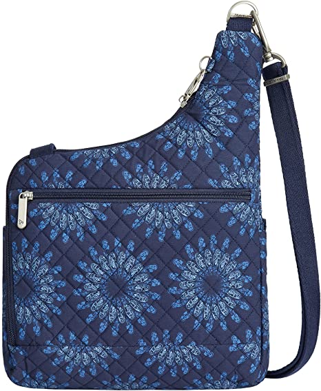 Travelon Anti-Theft Classic Cross-Body Bag, Geo Sunflower, One Size